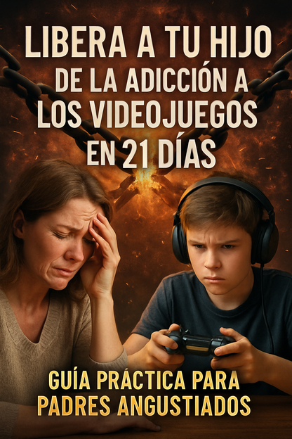 🎮👨‍👩‍👧‍👦 Libera a tu Hijo de la Adicción a los Videojuegos en 21 Días: Guía Práctica para Padres Angustiados ✅