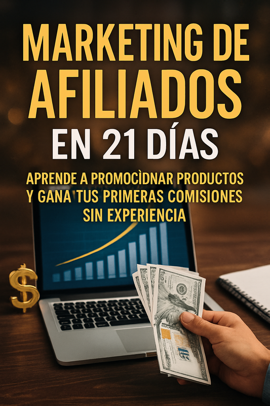 💻💰 Marketing de Afiliados en 21 Días: Cómo Promocionar Productos y Generar tus Primeras Comisiones sin Experiencia